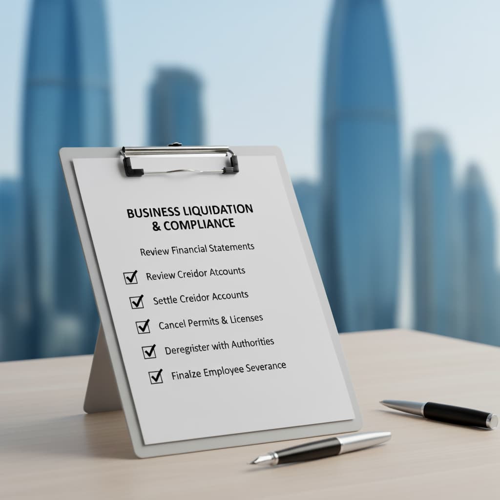 Essential Checklist for Company Liquidation in UAE