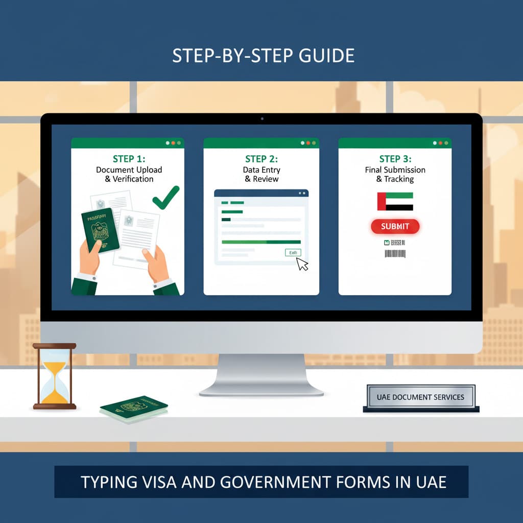 Step-by-Step Guide to Typing Visa and Government Forms in UAE